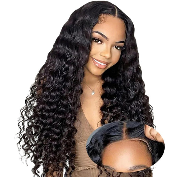 Deep Wave Glueless Wig Human Hair