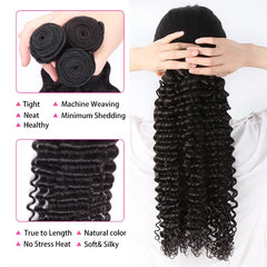 Loose Deep Wave Human Hair Bundles - Pure Hair Gaze