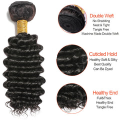 Deep Wave Bundles Brazilian Human Hair Weave Extension - Pure Hair Gaze