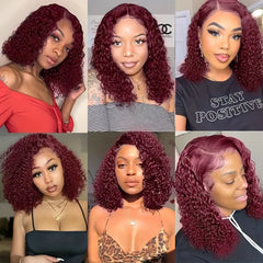 Burgundy Deep Wave Bundles - Pure Hair Gaze