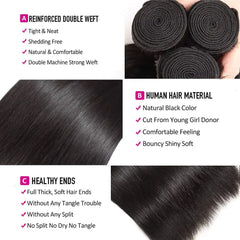Brazilian Virgin Human Hair Bundles - Pure Hair Gaze