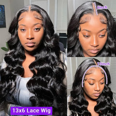 30 40 Inch Body Wave 13x6 Hd Lace Frontal Wigs - Pure Hair Gaze