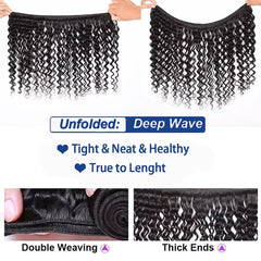 Loose Deep Wave Human Hair Bundles - Pure Hair Gaze