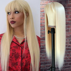 Long Straight Bangs 613 Blonde Wig - Pure Hair Gaze