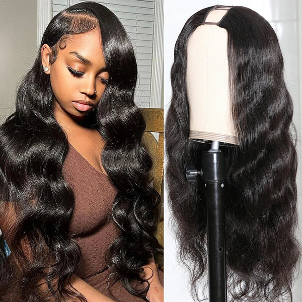 Brazilian Human Hair U Part Wig