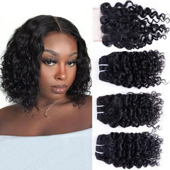 Human Hair Short Kinky Curly Hair Bundles - Pure Hair Gaze