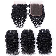 Human Hair Short Kinky Curly Hair Bundles - Pure Hair Gaze