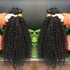 34 Inch Long Curly Human Hair Bundles - Pure Hair Gaze
