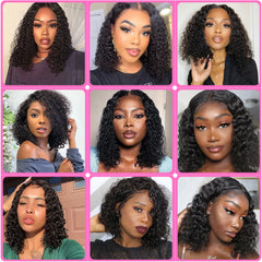 Human Hair Short Kinky Curly Hair Bundles - Pure Hair Gaze