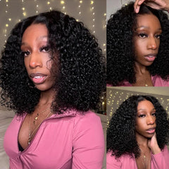 Glueless Lace Frontal Short Curly Wigs - Pure Hair Gaze