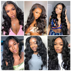 Remy Human Hair Body Wave U Part Wigs - Pure Hair Gaze