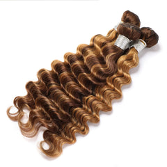 Highlight Human Hair Deep Wave Bundles - Pure Hair Gaze