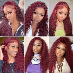 Deep Wave Burgundy Human Hair Bundles - Pure Hair Gaze