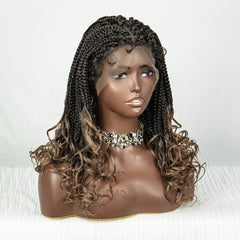 Synthetic Short Box Braided Wigs - Pure Hair Gaze