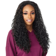 Gorgeous Half Wig N Pony Wrap Instant Up N Down Half Wig and Ponytail Style, Ready-to-Wear - Pure Hair Gaze