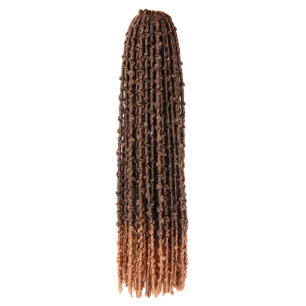 Easy Install Long Butterfly Locs - Pre-Looped Synthetic Crochet Braiding Hair
