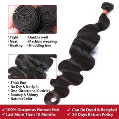 Body Water Wave 100% Remy Human Hair Extension - Pure Hair Gaze