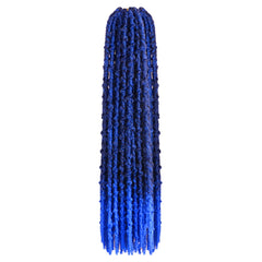 Easy Install Long Butterfly Locs - Pre-Looped Synthetic Crochet Braiding Hair - Pure Hair Gaze