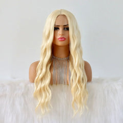 Long Body Wave Platinum Blonde Wig - Pure Hair Gaze