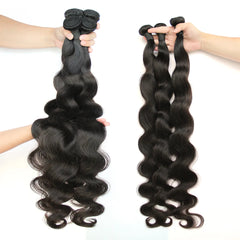 Natural Color Remy Human Hair Weave Bundles - Pure Hair Gaze