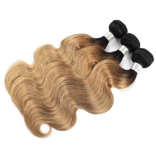 Pre-colored Honey Blonde Ombre Hair Bundles