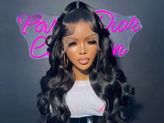 360 Full Lace Frontal Wig Human Hair Pre Plucked Half Up Down High Ponytail - Glueless Transparent Lace - Pure Hair Gaze