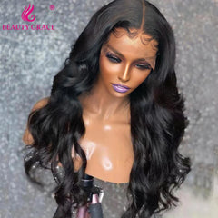 PrePlucked Glueless 30 Inch Body Wave Lace Front Wig Brazilian T Part Lace Frontal Human Hair Wig For Women Bodywave Closure Wig - Pure Hair Gaze