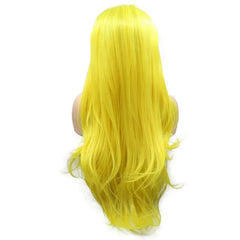 Synthetic Lace Front Natural Wavy Yellow Wig - Pure Hair Gaze