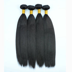 Soft Silk Heat Resistant Fiber Kinky Straight Bundles - Pure Hair Gaze