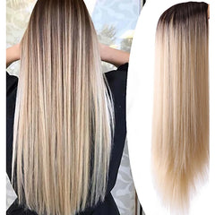 Heat Resistant Long Straight Hair Wig - Pure Hair Gaze