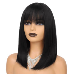 Full and Natural Hairline Natural Black Wig - Pure Hair Gaze