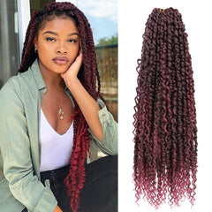 Synthetic Braiding Hair - Boho Passion Twist Crochet Hair - Pre-looped - Pre-Twisted - Pure Hair Gaze