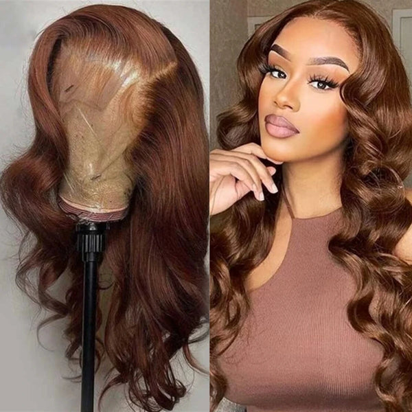 Chocolate Brown 13x4 Body Wave Wig