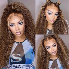 Curly Lace Front Human Hair Wigs - Pure Hair Gaze