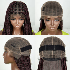 Synthetic Preplucked Box Full Lace Braided Wig - Pure Hair Gaze