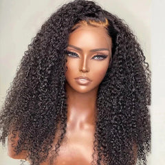 Transparent Lace Frontal Curly Wigs - Pure Hair Gaze