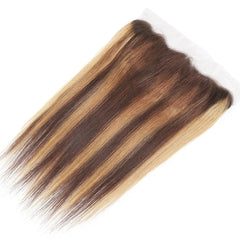 Long Straight Ombre Human Hair Bundles With Frontal - Pure Hair Gaze