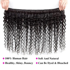 Double Weft Natural Black Hair Curly Bundles - Pure Hair Gaze