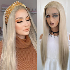 Ash Blonde Synthetic Hair Wig - Pure Hair Gaze