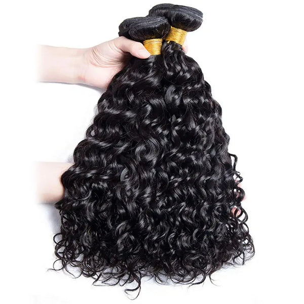 Water Wave Unprocessed Curly Human Hair Bundles