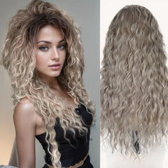 Long Fluffy Wave 26 Inch Ash Blonde Wig - Pure Hair Gaze