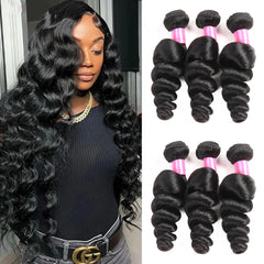 Brazilian Human Hair Loose Wave Bundles - Pure Hair Gaze