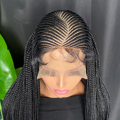 36 Inches 13X6 Lace Front Braided Wigs - Pure Hair Gaze