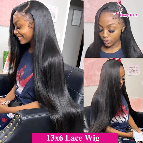 HD Transparent 13x4/13x6 Straight Lace Front Wig