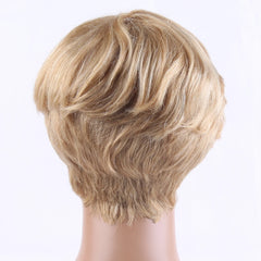 Short Honey Blonde Pixie Cut Wigs with Bangs - Pure Hair Gaze