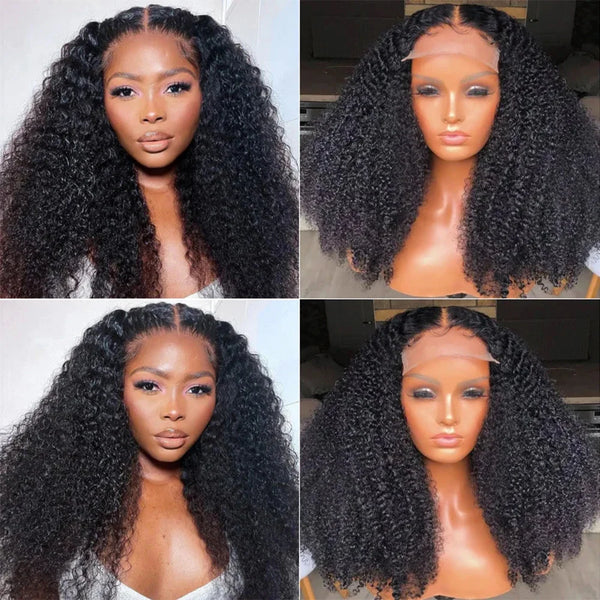 Human Hair Lace Front Kinky Hair Wig