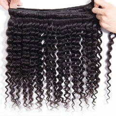 Peruvian Deep Wave Curly Human Hair Bundles - Pure Hair Gaze