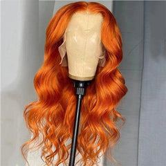 Body Wave Colored Ginger Human Hair Wig - Pure Hair Gaze