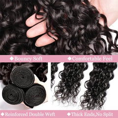 Deep Wave Curly Human Hair 3 Bundles - Pure Hair Gaze