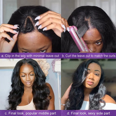 Pre Plucked Remy Hair V Part Wig - Pure Hair Gaze